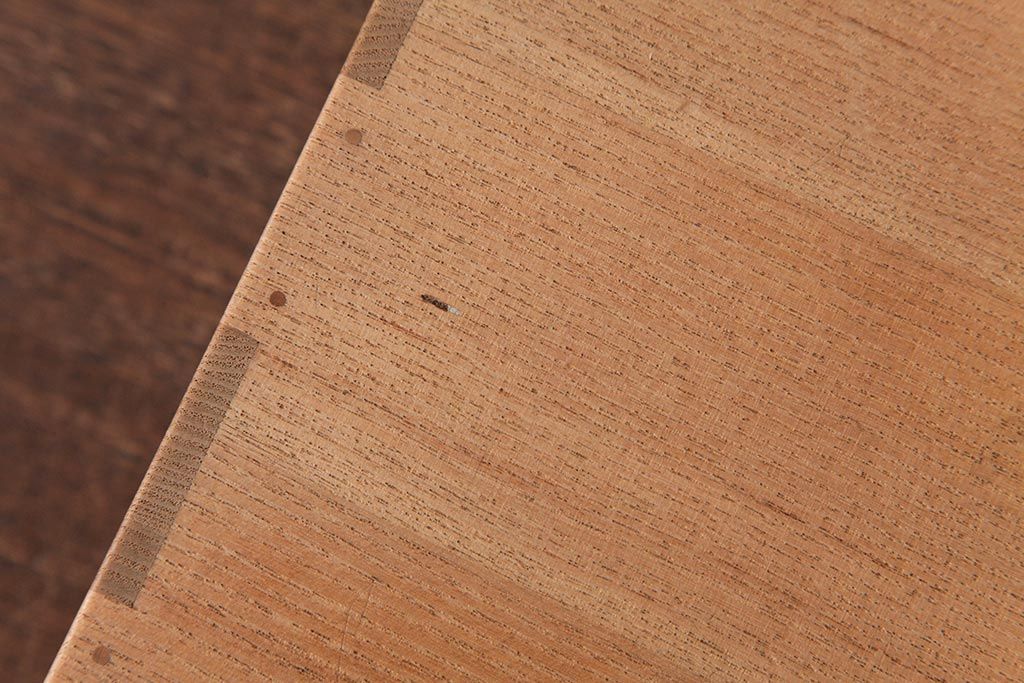 アンティーク雑貨　指物　桐材　シンプルな上手物の書箱(書類箱、帳簿入れ)(R-037346)