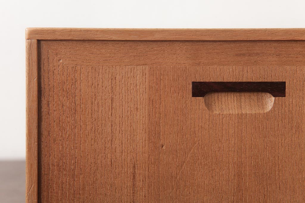 アンティーク雑貨　指物　桐材　シンプルな上手物の書箱(書類箱、帳簿入れ)(R-037346)