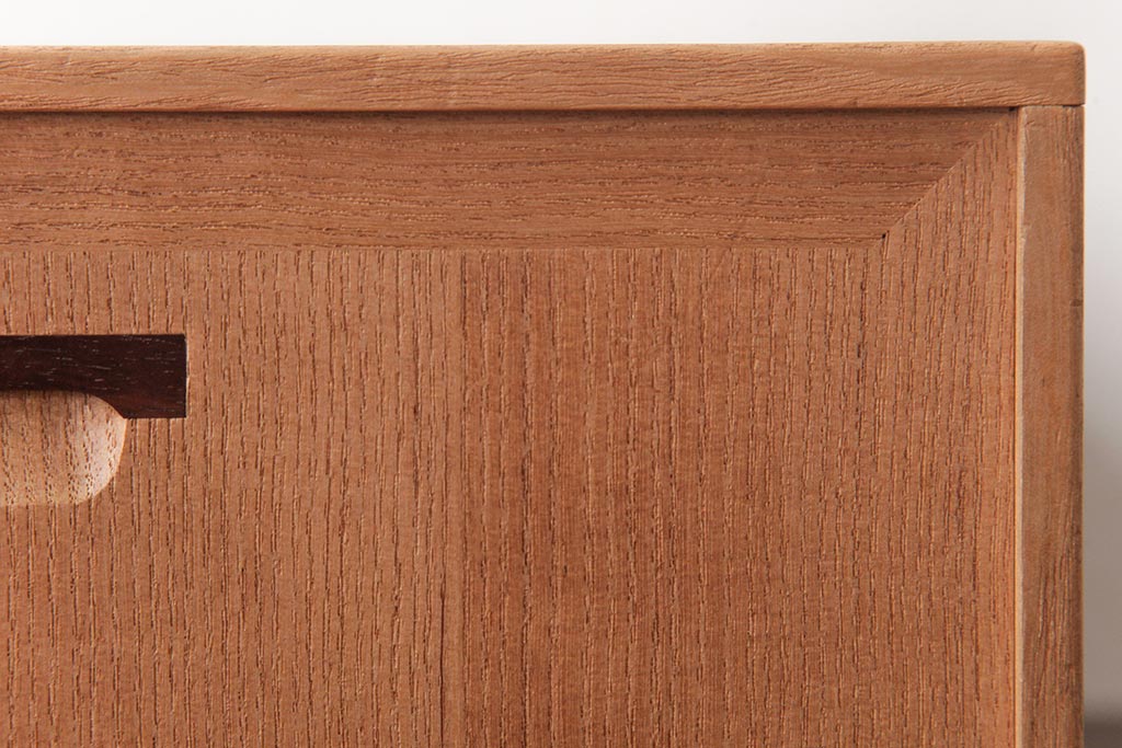 アンティーク雑貨　指物　桐材　シンプルな上手物の書箱(書類箱、帳簿入れ)(R-037346)