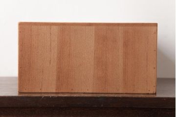アンティーク雑貨　指物　桐材　シンプルな上手物の書箱(書類箱、帳簿入れ)(R-037346)