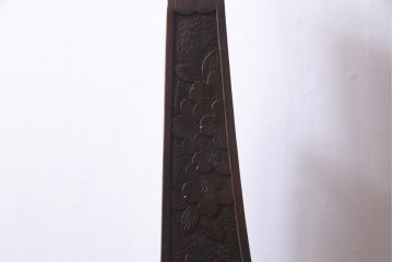 中古　伝統工芸　軽井沢彫り　桜の意匠が美しいドレッシングチェスト(ドレッサー、引き出し、鏡台)(R-037347)