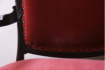 アンティーク家具　英国　イギリスヴィンテージ　ウォールナット材　猫脚セティ(二人掛けソファ、ダイニングソファ、ビンテージ)(R-037349)