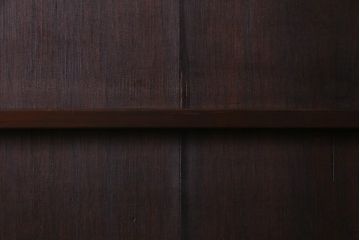 レトロ建具　昭和中期　落ち着いた色味が味わい感じる木製ドア(扉、建具)