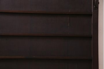 レトロ建具　昭和中期　落ち着いた色味が味わい感じる木製ドア(扉、建具)