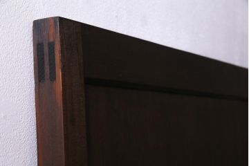 レトロ建具　昭和中期　落ち着いた色味が味わい感じる木製ドア(扉、建具)