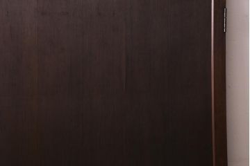 レトロ建具　昭和中期　落ち着いた色味が味わい感じる木製ドア(扉、建具)