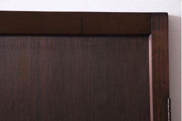 レトロ建具　昭和中期　落ち着いた色味が味わい感じる木製ドア(扉、建具)