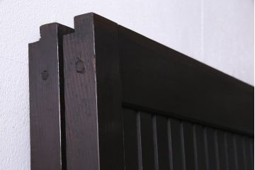 アンティーク建具　和製アンティーク　和の風情を演出してくれる平格子戸2枚セット(引き戸)(R-037367)