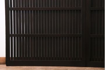 アンティーク建具　和製アンティーク　和の風情を演出してくれる平格子戸2枚セット(引き戸)(R-037367)