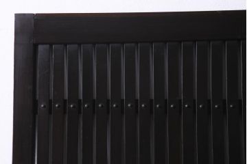 アンティーク建具　和製アンティーク　和の風情を演出してくれる平格子戸2枚セット(引き戸、ガラス戸)(R-037367)
