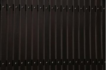 アンティーク建具　和製アンティーク　和の風情を演出してくれる平格子戸2枚セット(引き戸、ガラス戸)(R-037367)