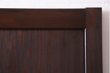 アンティーク建具　和製アンティーク　明治大正期　落ち着いた印象の板戸2枚セット(R-037368)