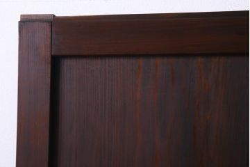 アンティーク建具　和製アンティーク　明治大正期　落ち着いた印象の板戸2枚セット(R-037368)