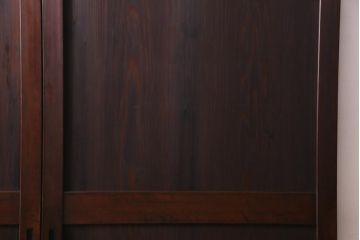 アンティーク建具　和製アンティーク　明治大正期　落ち着いた印象の板戸2枚セット(R-037368)