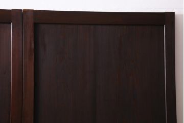 アンティーク建具　和製アンティーク　明治大正期　落ち着いた印象の板戸2枚セット(R-037368)