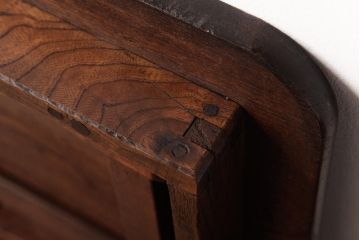 レトロ家具　栓材　懐かしさ漂う昭和レトロな角ちゃぶ台(ローテーブル)(R-037370)