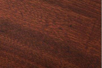 レトロ家具　栓材一枚板　シンプルで使い勝手の良い角ちゃぶ台(ローテーブル)(R-037372)