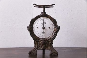 アンティーク雑貨 ドイツ KRUPS(クラップス) アイアン製 キッチンスケール(秤、はかり)(R-037373)