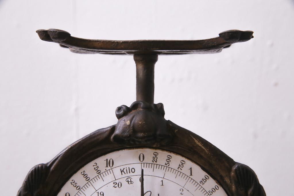 アンティーク雑貨 ドイツ KRUPS(クラップス) アイアン製 キッチンスケール(秤、はかり)(R-037373)
