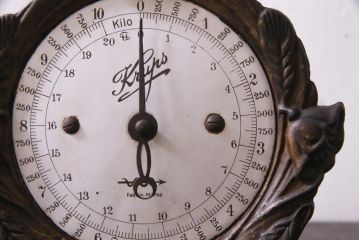 アンティーク雑貨 ドイツ KRUPS(クラップス) アイアン製 キッチンスケール(秤、はかり)(R-037373)