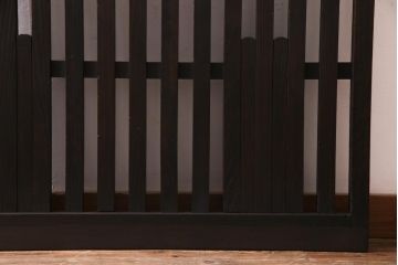 アンティーク建具　和製アンティーク　明治大正期　和の雰囲気漂うシンプルな格子戸1枚(建具、引き戸)(R-037403)