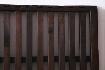 アンティーク建具　和製アンティーク　明治大正期　和の雰囲気漂うシンプルな格子戸1枚(建具、引き戸)(R-037403)