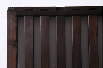 アンティーク建具　和製アンティーク　明治大正期　和の雰囲気漂うシンプルな格子戸1枚(建具、引き戸)(R-037403)