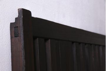 アンティーク建具　和製アンティーク　明治大正期　和の雰囲気漂うシンプルな格子戸1枚(建具、引き戸)(R-037404)