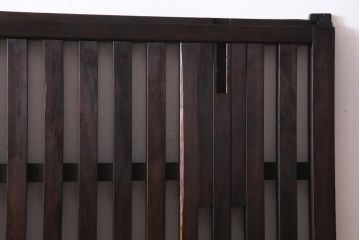 アンティーク建具　和製アンティーク　明治大正期　和の雰囲気漂うシンプルな格子戸1枚(建具、引き戸)(R-037404)
