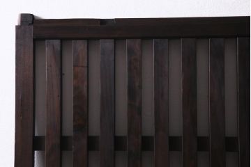 アンティーク建具　和製アンティーク　明治大正期　和の雰囲気漂うシンプルな格子戸1枚(建具、引き戸)(R-037404)