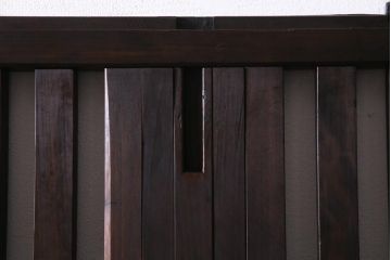 アンティーク建具　和製アンティーク　明治大正期　和の雰囲気漂うシンプルな格子戸1枚(建具、引き戸)(R-037404)