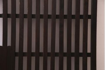 アンティーク建具　和製アンティーク　明治大正期　和の雰囲気漂うシンプルな格子戸1枚(建具、引き戸)(R-037404)