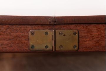 レトロ家具　エンジュ材　漆塗り　折り畳み式の珍しい座卓(ローテーブル)(R-037405)