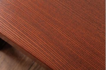 レトロ家具　エンジュ材　漆塗り　折り畳み式の珍しい座卓(ローテーブル)(R-037405)