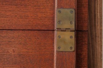 レトロ家具　エンジュ材　漆塗り　折り畳み式の珍しい座卓(ローテーブル)(R-037405)