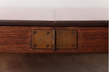 レトロ家具　エンジュ材　漆塗り　折り畳み式の珍しい座卓(ローテーブル)(R-037406)