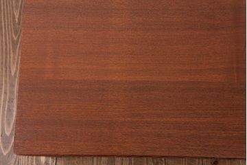 レトロ家具　エンジュ材　漆塗り　折り畳み式の珍しい座卓(ローテーブル)(R-037406)
