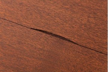 レトロ家具　エンジュ材　漆塗り　折り畳み式の珍しい座卓(ローテーブル)(R-037406)
