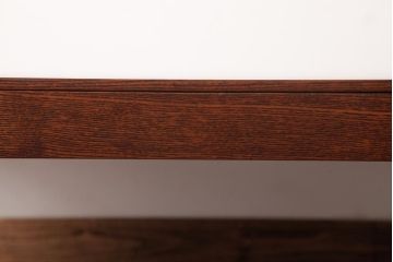 レトロ家具　エンジュ材　漆塗り　折り畳み式の珍しい座卓(ローテーブル)(R-037406)