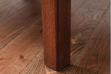 レトロ家具　エンジュ材　漆塗り　折り畳み式の珍しい座卓(ローテーブル)(R-037406)