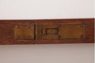 レトロ家具　エンジュ材　漆塗り　折り畳み式の珍しい座卓(ローテーブル)(R-037406)