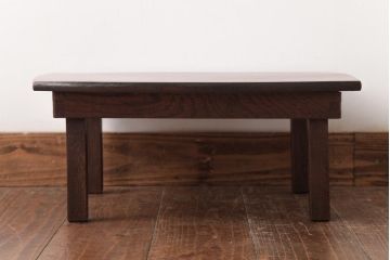 レトロ家具　渋みのある小さなちゃぶ台(ローテーブル)(R-037407)