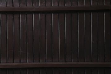 アンティーク建具　和製アンティーク　深い色合いが趣きのある平格子戸2枚セット(引き戸、建具)(R-037410)