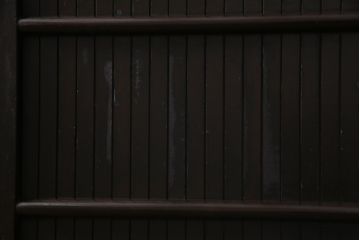 アンティーク建具　和製アンティーク　深い色合いが趣きのある平格子戸2枚セット(引き戸、建具)(R-037411)