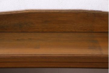 レトロ家具　昭和中期　クスノキ材のシンプルな本棚(飾り棚、陳列棚)(R-037414)