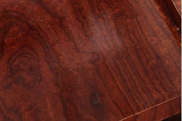 アンティーク雑貨　和製アンティーク　明治大正期　総ケヤキ材　艶やかな漆塗りが目を引くお膳(R-037420)