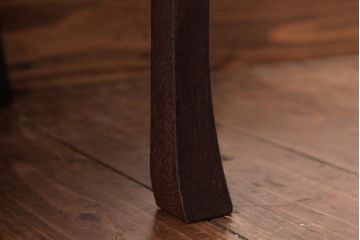 レトロ家具　和製アンティーク　大正期　栗材　素朴な木の風合いが温かみを感じる角ちゃぶ台(ローテーブル、折り畳みテーブル)(R-037424)