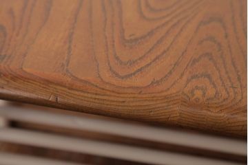 ヴィンテージ家具　イギリスビンテージ　ERCOL(アーコール)　マガジンラック付き　ナチュラルペイントコーヒーテーブル(センターテーブル)(R-037429)