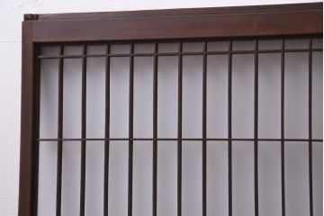 ラフジュ工房オリジナル　古建具リメイク　風情漂う組子引き戸のキャビネット(収納棚、戸棚、書院戸)(R-037431)