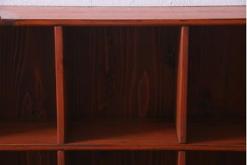 ラフジュ工房オリジナル　古材リメイク家具　3×3マス　収納とディスプレイが楽しめる壁掛けマス目棚(壁掛け収納棚、ウォールラック)(R-037442)